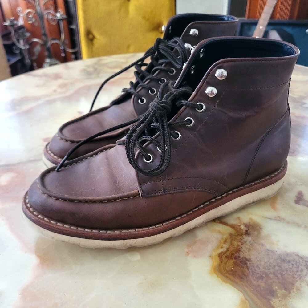 Thusday Boot Co Leather Arizona Adobe Diplomat Boot with Vibram outsole Sz 8.5